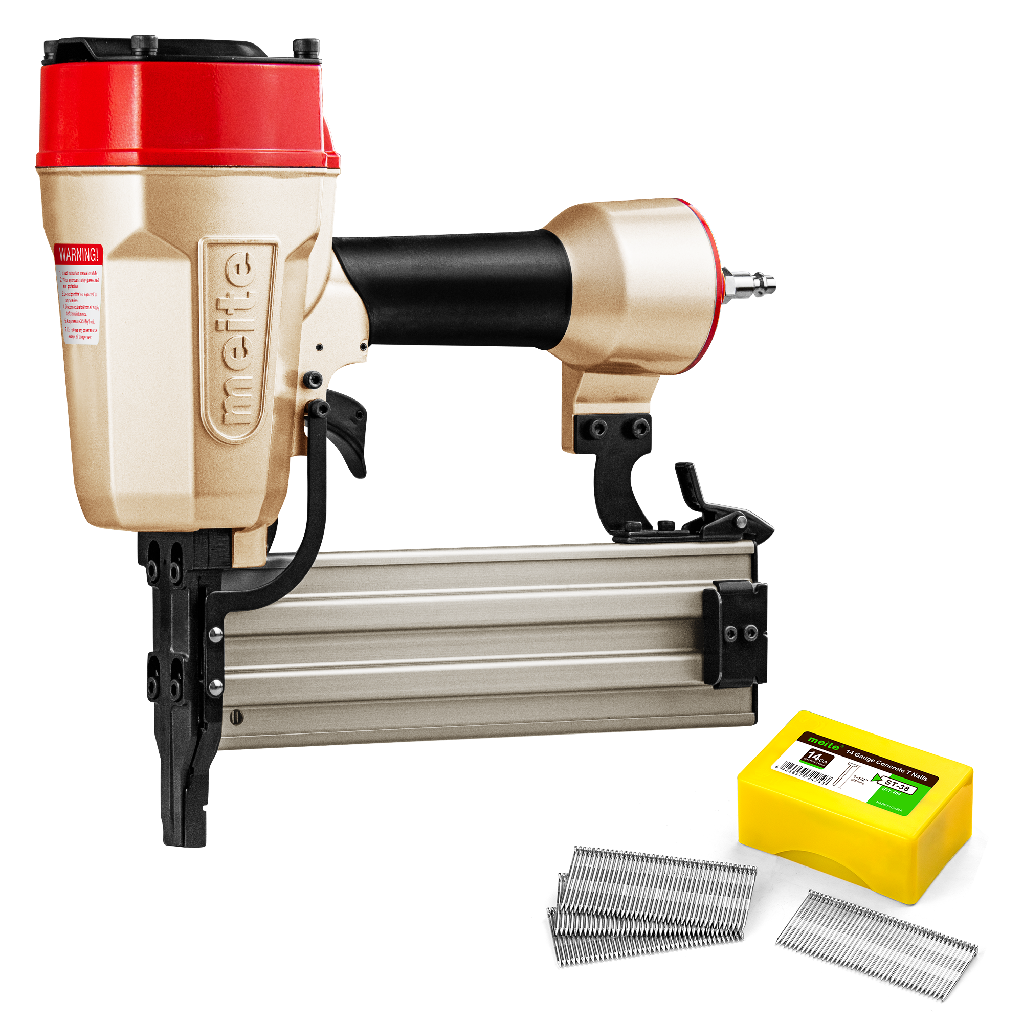 Meite USA ST64L 14 Gauge Long Nose Pneumatic Concrete Nailer