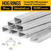 15 gauge hog rings