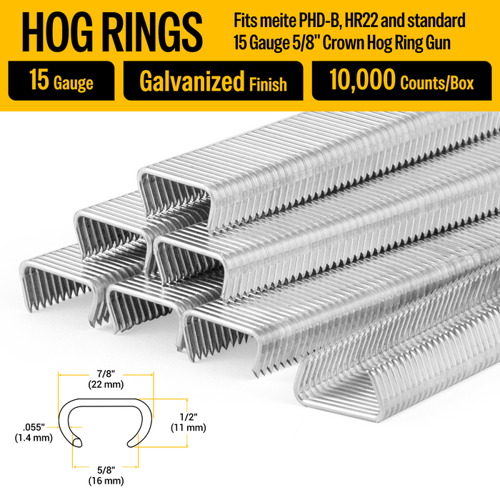 15 gauge hog rings