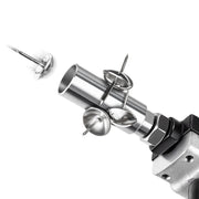 Close-up of the magnetic sleeve of meite USA 1620 decorative tack nailer.