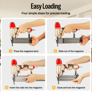 how to load nails for brad nail gun