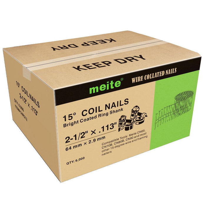 15 Degree Ring Shank Coil Nails - MEITE USA