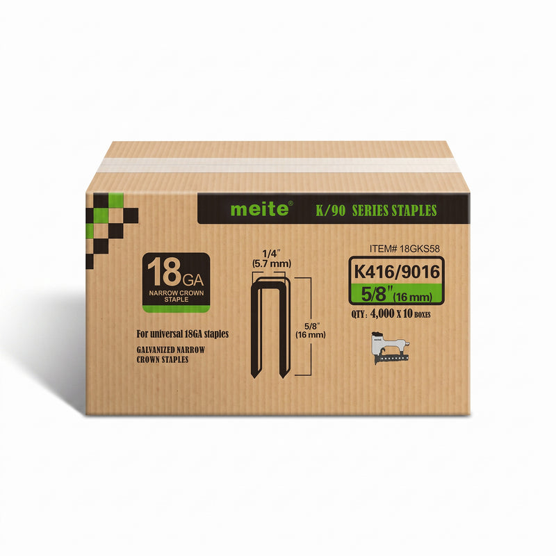 18Ga 1/4" Narrow Crown Staples in Bulk (5-50 Cases)