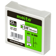 One box of meite USA 23 gauge 3/8 inch length pin nails, 10000 piece 