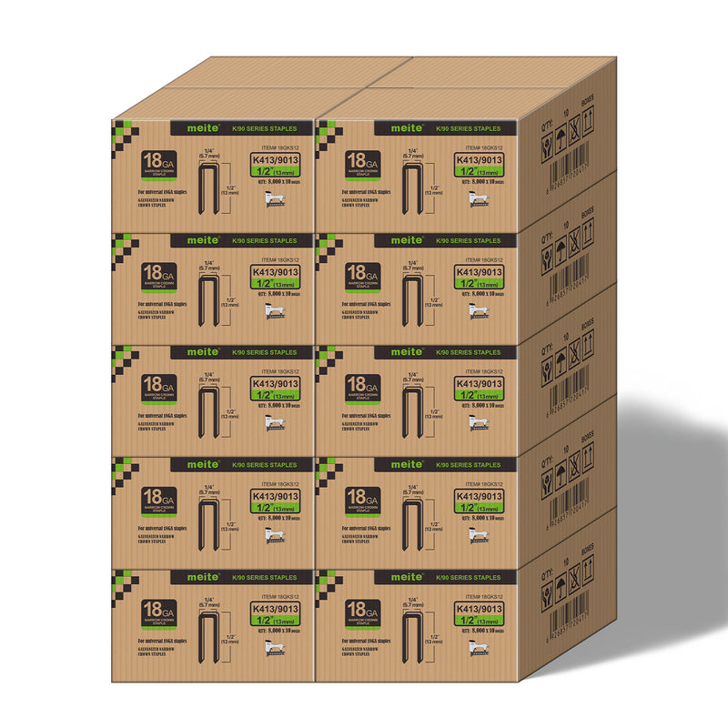 18Ga 1/4" Narrow Crown Staples in Bulk (5-50 Cases)