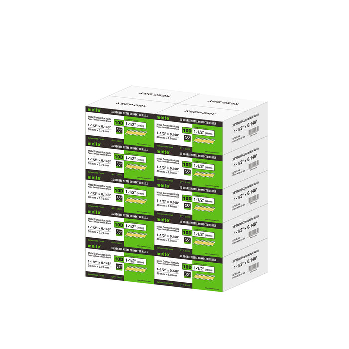 .148'' × 1-1/2'' Smooth Shank 35° Metal Connector Nails