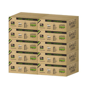 Meite USA 18 gauge 1/4 inch crown staples in 1-1/4 inch length, 10 cases at 8 boxes per case, displayed on a white background