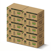 Meite USA 18 gauge 1/4 inch crown staples in 1 inch length, 10 cases at 10 boxes per case, displayed on a white background