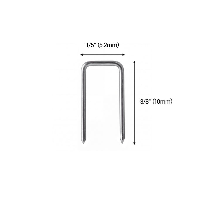 Single 20Ga 1/5" Crown(5.2MM) 3/8'' length upholstery staples