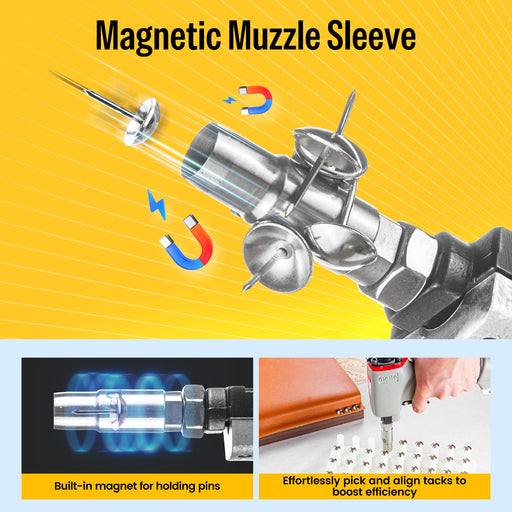 decorative nailer with magnetic sleeve