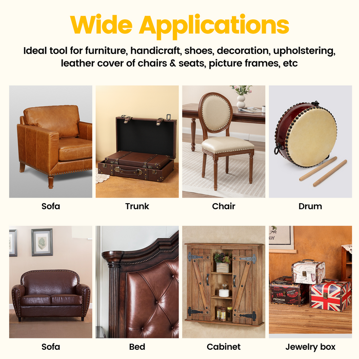 decorative tack gun for sofa, chair, cabinet