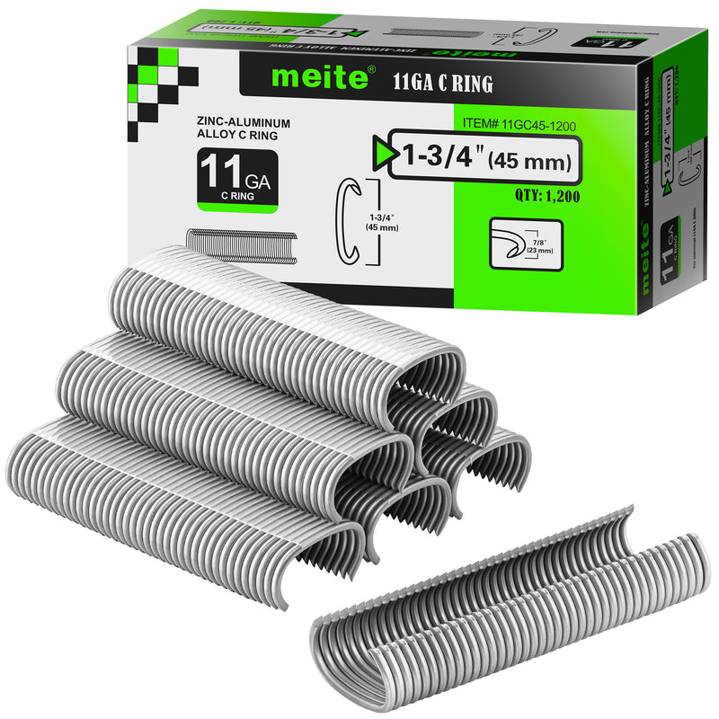 11Ga 1-3/4" Crown Galvanized Hog Rings