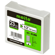 One box pack of meite USA 23 gauge 1/2 inch length pin nails, 10000 piece 