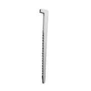 Meite USA close-up of a single 18Ga 1-3/4 inch length L-cleat flooring nails displayed on a white background, showing its T head and barbs body