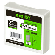 One box pack of meite USA 23 gauge 5/8 inch length pin nails, 10000 piece 