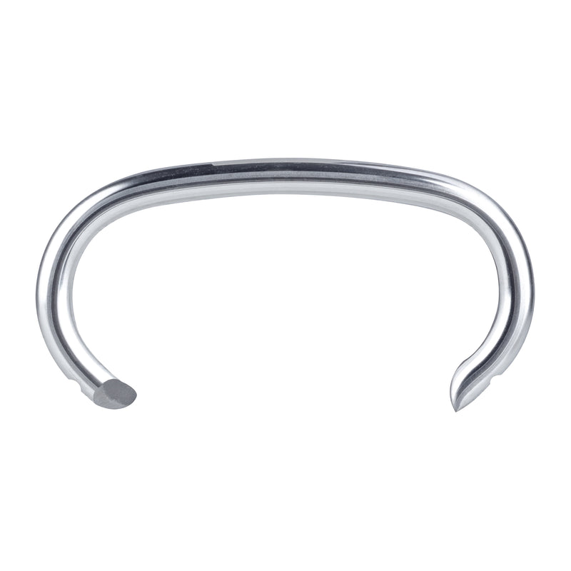 A Meite USA 15 gauge 3/4" crown hog ring displayed individually on a white background