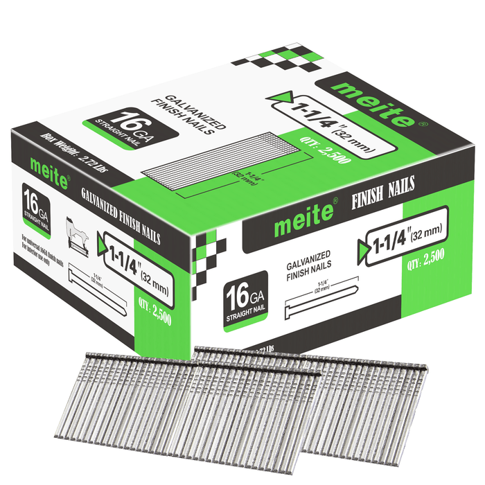 16 Gauge 7/8" to 2-1/2" Length Finish Nails - MEITE USA