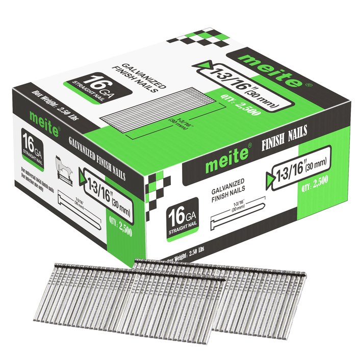 16 Gauge 7/8" to 2-1/2" Length Finish Nails - MEITE USA
