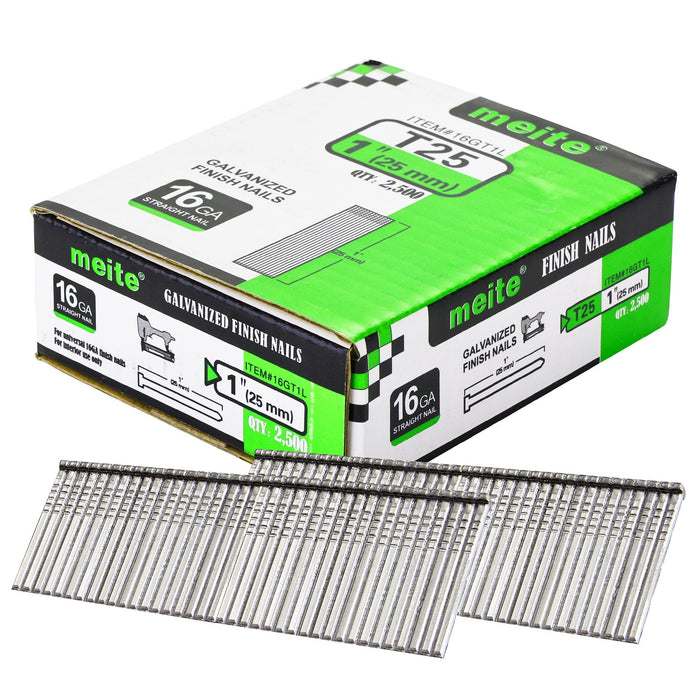 16 Gauge 7/8" to 2-1/2" Length Finish Nails - MEITE USA
