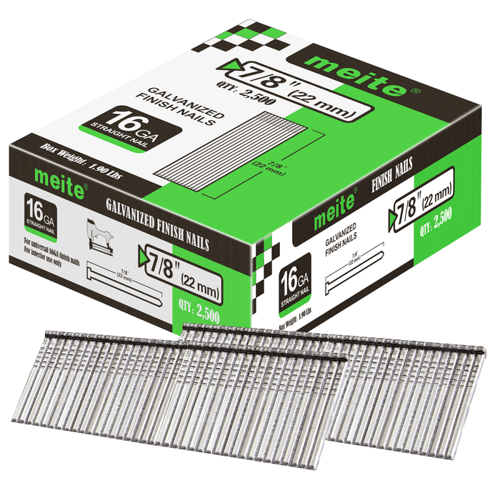 16 Gauge 7/8" to 2-1/2" Length Finish Nails - MEITE USA