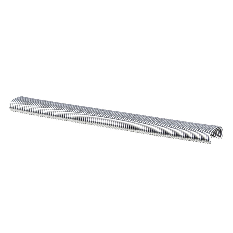Meite USA 16 gauge 1/2" crown hog rings displayed in a single roll on a white background 