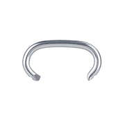 Meite USA 16 gauge 1/2" crown hog rings displayed individually on a white background