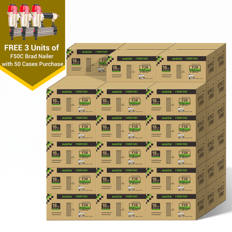 18Ga Galvanized Brad Nails in Bulk (5-50 Cases)