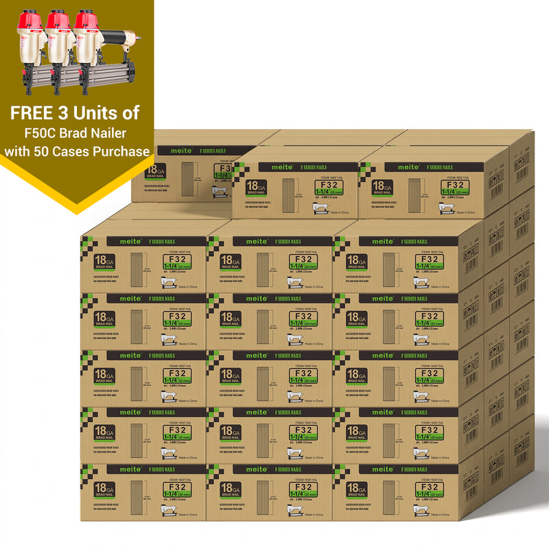 18Ga Galvanized Brad Nails in Bulk (5-50 Cases)