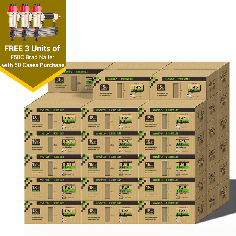 18Ga Galvanized Brad Nails in Bulk (5-50 Cases)