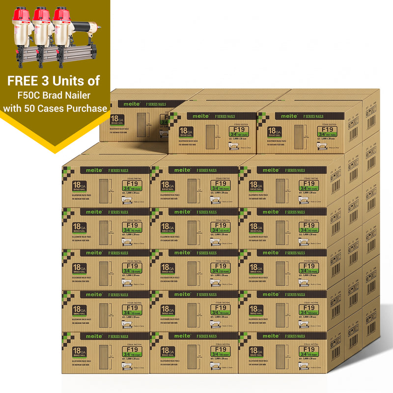 18Ga Galvanized Brad Nails in Bulk (5-50 Cases)