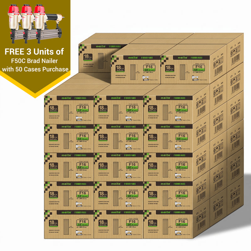 18Ga Galvanized Brad Nails in Bulk (5-50 Cases)
