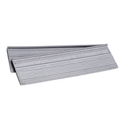Meite USA 18Ga 1-1/2 inch length L-cleat flooring nails displayed in two strips on a white background