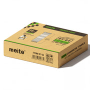 Meite USA 14 gauge 2 1/2 inch length concrete T nails, 20 boxes per case, 4000 pcs in total, displayed at a white background