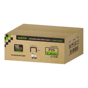 Meite USA 16 gauge 1 inch crown staples in 1 inch length, single box at 10000 pieces per box, displayed on a white background