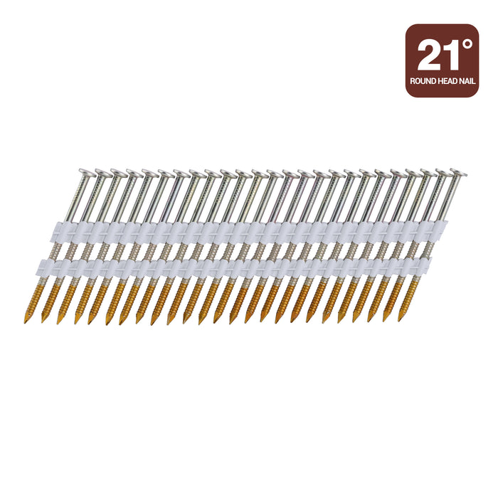 21 Degree Offset Round Head Framing Nails Pallet with Framing Nailer