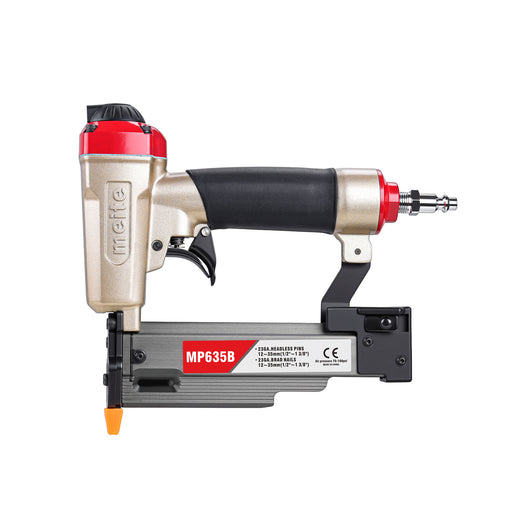 Overview of meite USA MP635B 22Ga pneumatic pin nailer in white background