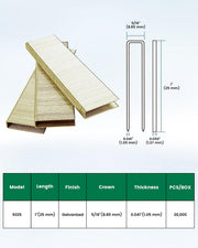 18 Gauge 92 Series 5/16" Crown 1" Length Mattress Medium Wire Staples - MEITE USA