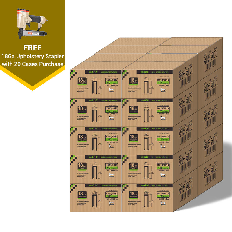 18Ga 1/4" Narrow Crown Staples in Bulk (5-50 Cases)