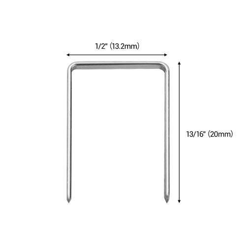 Single 20Ga 1/2" Crown(13.2MM) 13/16'' length upholstery staples