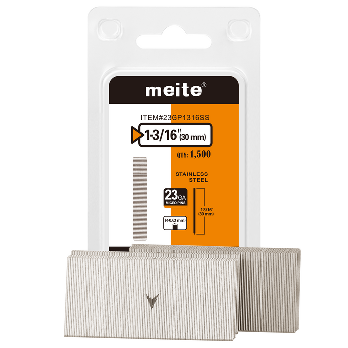 23Ga 304 Stainless Steel Pin Nails 3/8" to 1-3/8" Length