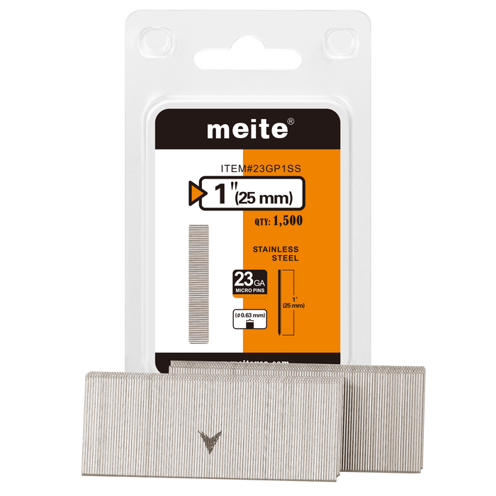 23Ga 304 Stainless Steel Pin Nails 3/8" to 1-3/8" Length