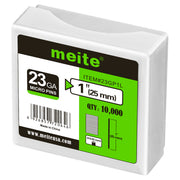 One box pack of meite USA 23 gauge 1 inch length pin nails, 10000 piece 