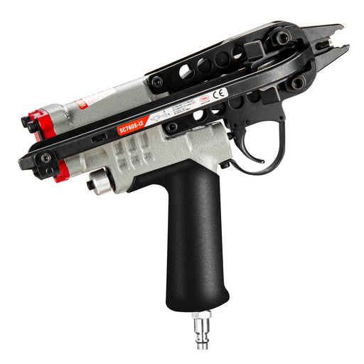 Back view of SC760S-I2 Meite USA 16Ga Pneumatic Hog Ring Gun in Short Body