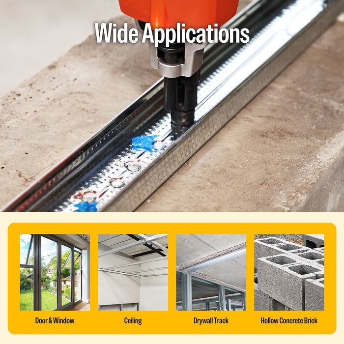 12Ga Plastic Collated Concrete Nails 7/8" to 1-1/2" Length