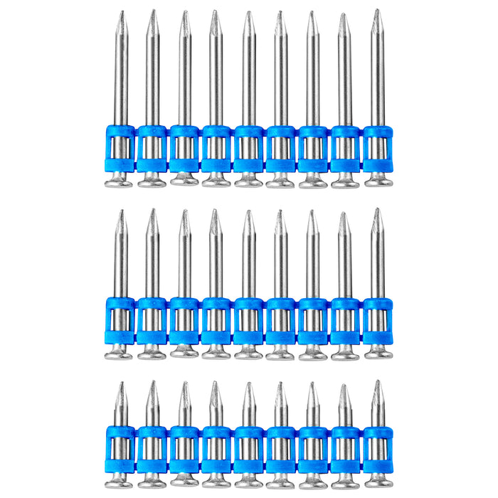 12Ga Plastic Collated Concrete Nails 7/8" to 1-1/2" Length