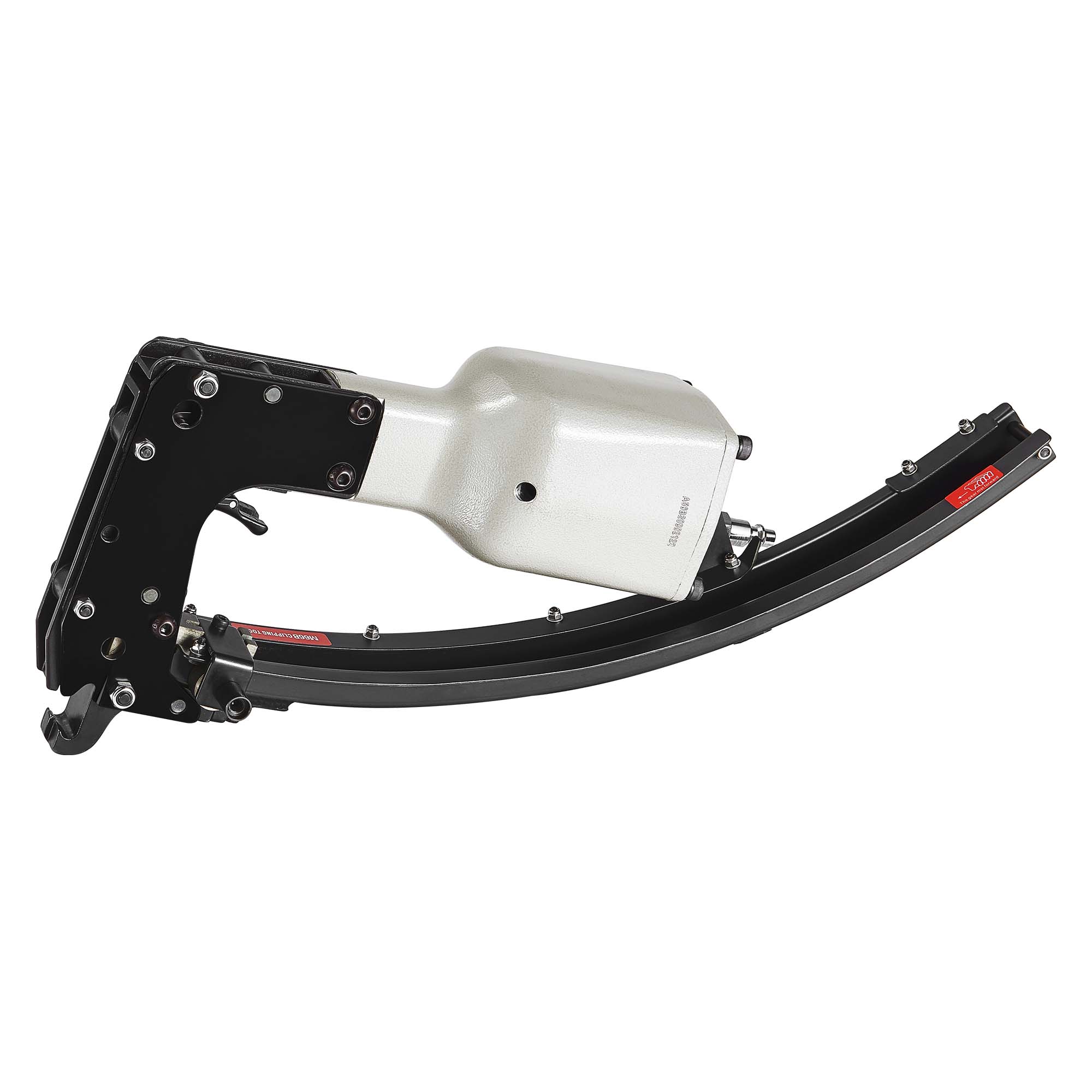 pnematic c lip tool Woodpecker AM66T Pneumatic Clinching Clipper for Mattress Rounded shoulder to help pry fasteners up Pneumatic HARTCO Clip Tools |