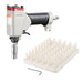 Meite USA 1170 Pneumatic Deco Nailer, pallet tray, and hex wrench display on white background