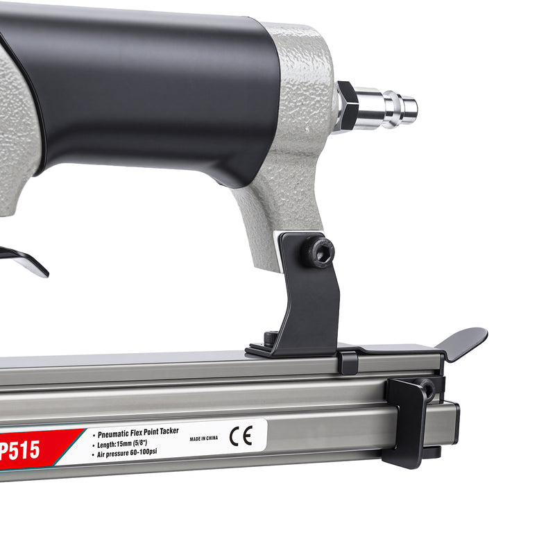 Close-up of fast points reloading system on meite USA P515 Pneumatic Point Driver