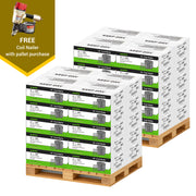 Meite USA 3 inch length coil siding nails, a full pallet with 40 boxes at 4500 pieces per box, displayed with included coil siding nailer on a white background