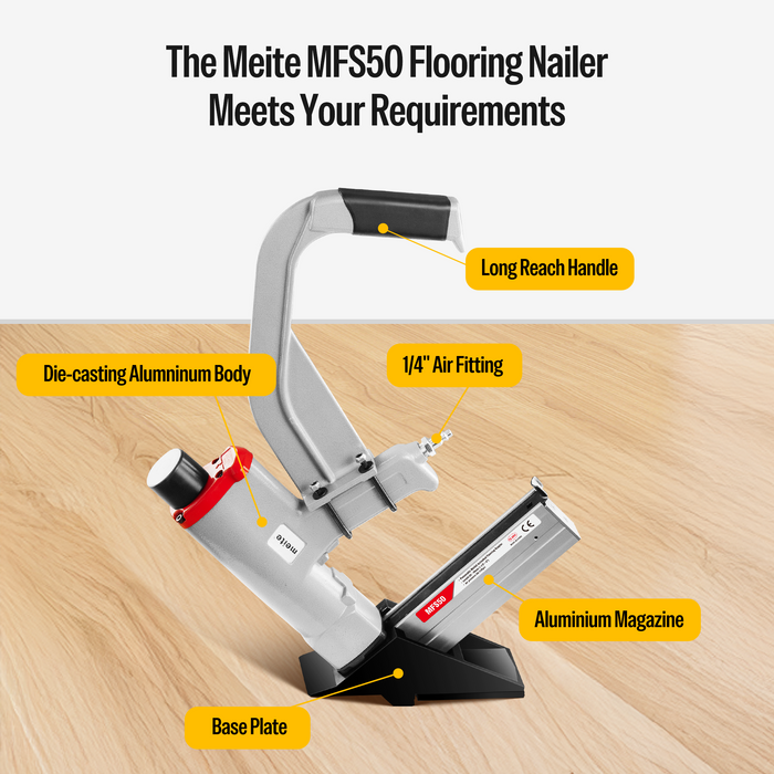 MFS50 Pneumatic Flooring Stapler with Mallet